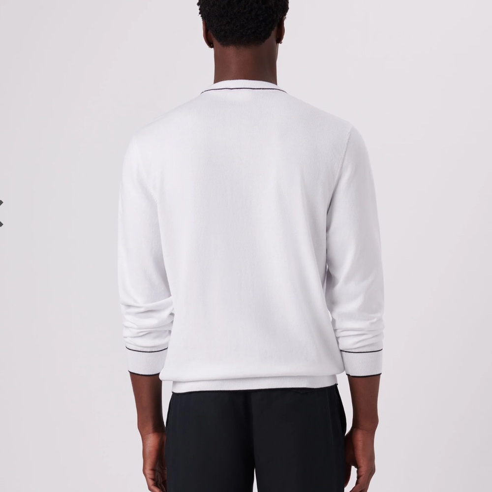 Bugatchi Solid Crew Neck Sweater - image 2